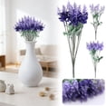 thumbnail image 7 of 10 Head Artificial Flower Bouquet Home Living Room/Dining Table Decor Wedding Photography Prop Flowers,Artificial Purple Lavender Spring Bush, for Indoor Use(White,13.8"), 7 of 7