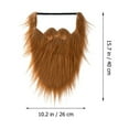 thumbnail image 2 of Barbas y bigotes falsos divertidos para suministros de fiesta de disfraces de Halloween, 2 of 7