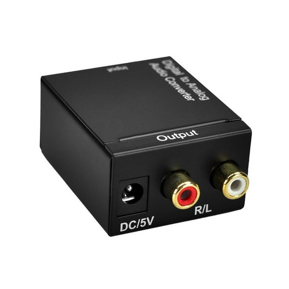 FlyFlise Digital to Analog Audio Converter Audio Switch Box Digital SPDIF Optical to RCA AV Converter Coaxial Toslink