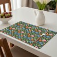 thumbnail image 6 of Placemat, Pioneer Flower Floral Print Pattern Place Mats Table Mat Set Of 2, PVC Washable Placemats for Party Kitchen Dining Decoration, 18x12 Inch, Fade Resistant, 6 of 6