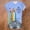 Light Blue, variant on Womens Shirts Retro Hippie Print Crew Neck Summer Tshirts Shirts for Women Black L