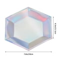 thumbnail image 2 of CNKOO 8pcs Iridescent Disposable Tableware Party Paper Plates Paper Tableware for Party Baby Shower Birthday Party (8 Inches Hexagon Plates), 2 of 8