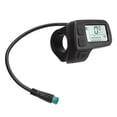 thumbnail image 3 of Electric Bicycle LCD Display Waterproof Connector Data Display Meter 24V 36V 48V Universal for Electric Bike, 3 of 9