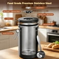 thumbnail image 5 of Godance 22 OZ Coffee Canister, Stainless Steel Airtight Coffee Bean Storage Grounds Container with Date Tracker & Measuring Scoop, Kitchen Food Canister Jar for Cereal, Sugar, Tea (Black), 5 of 8