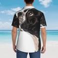 thumbnail image 4 of Disketp Black And White Boston Terrier Hawaiian Shirts for Men,Mens Casual Short Sleeve Button Down Shirts Beach Shirt,3X-Large, 4 of 7