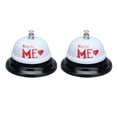 thumbnail image 4 of Bar Call Bell,2Pcs Meal Bells Stainless Customer Service Bell Restaurant Call Bell Unrivaled Performance, 4 of 14