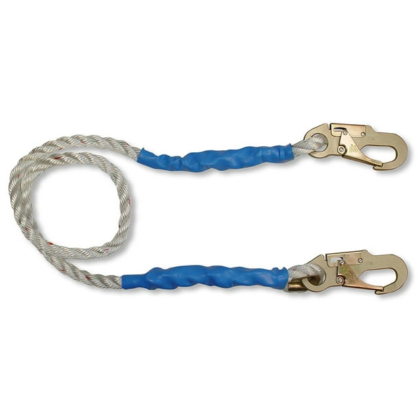 7154 Rope Restraint Lanyard, 4Foot, Singleleg construction By FallTech