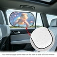 thumbnail image 4 of Yuyamidu Sea Turtle Sun Shade for Car Window Baby 2 Pack Car Window Shades for Side Window Heart Sunshade for Car Back Window Foldable Backseat Sun Visor for Car SUV Truck, 4 of 7