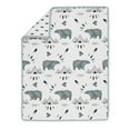 thumbnail image 6 of Sweet Jojo Designs Bear Mountain Blue Black and White Crib Bedding + BreathableBaby Breathable Mesh Liner Pad, 6 of 6