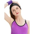 thumbnail image 4 of Hanerdun Sports Sweat Headband Wristbands Set Unisex Workout Terry Head Bands for Running Jogging Football One Size, 4 of 6