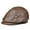 Khaki, variant on Retro Men's Outdoor Genuine Leather Hat Winter Berets Male Warm Cap 100% Cowhide Dad Hat Leisure Duckbill ,Durable Quality