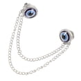thumbnail image 3 of MasteelfCA Fashion Evil Eye Collar Clip Men's Suit Brooches Shirt Chain Pin Clips, 3 of 8