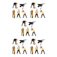 thumbnail image 3 of Decodeary Authentic 1/64 Painted Figurines for DIY Projects Sand Table Layout Collectible Miniatures 1:64 5Set, 3 of 6