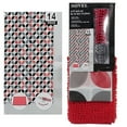 thumbnail image 1 of 14Pc Set Peva S. Curtain + 12 Hooks + Bathmat -Chainlink, 1 of 1