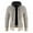 Beige, variant on Herrnalise Men's Fashion Autumn And Winter Stand Collar Sweater Casual Fleece Jacket Beige