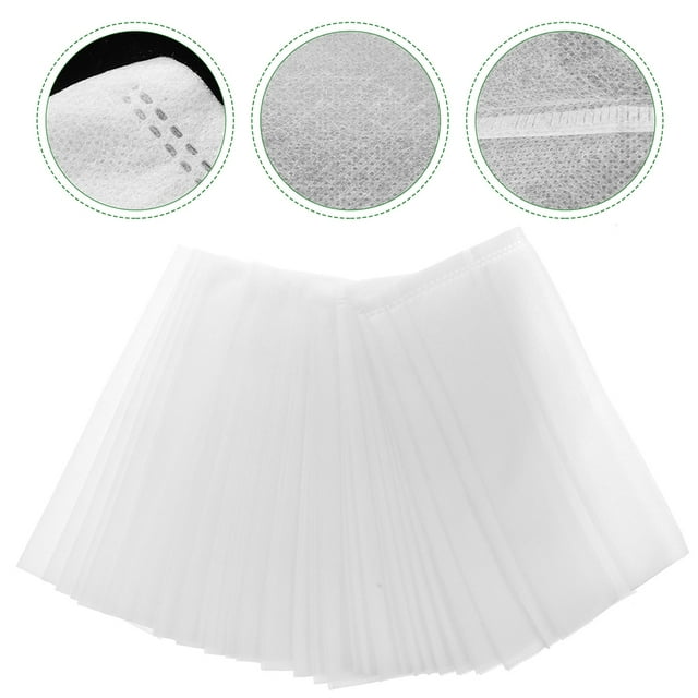 BEADCEST 100Ud Bolsas Biodegradables Para Vivero Y Cultivo De Plantas Con Material Transpirable