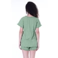 thumbnail image 4 of Moomaya Womens Nightwear Set w/ Shorts Cotton Sleepwear 2 Pcs Nightdresses, 4 of 7