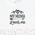 thumbnail image 4 of Inktastic My Mema Loves Me Girls Girls Baby Dress, 4 of 5