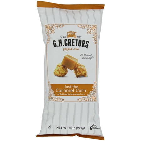 G.H. Cretors Popped Corn, Caramel Corn, 8 Ounce (Pack of 12)