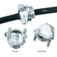 thumbnail image 4 of EcoNesxp Clip Cable Connector Inch 3/4 for Metal Conduit Protection Cable Wire Electrical Box Silver Zinc Silver 4pcs, 4 of 5