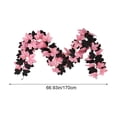 thumbnail image 4 of Chmadoxn Pastel Halloween Decor Pink & Purple Artificial Maple Leaf Garland, 66.9" Faux Hanging Vine Foliage for Fireplace Mantel Table Centerpiece Indoor Home Decoration, 4 of 9