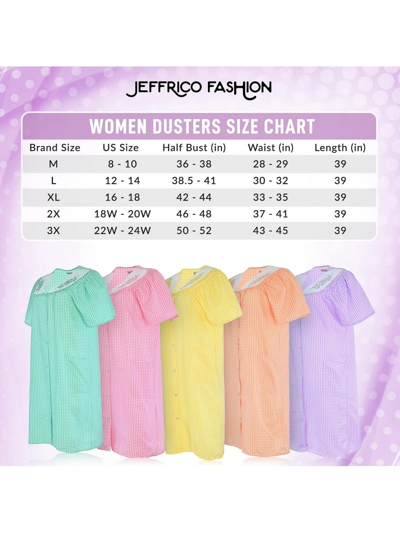 walmart cotton house dresses JEFFRICO House Dresses for Women with Pockets - Lightweight Breathable Short Sleeve Muumuu & Nightgowns