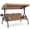 Brown, variant on HOMREST 3 Seat Porch Swing with Adjustable Canopy, Patio Swing with Stand(Khaki)