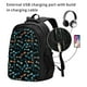 thumbnail image 2 of Balery Little Fish Skeleton Mochila con carga USB para hombre y mujer - Mochila impermeable y antirrobo para laptop con puerto USB para viajes, trabajo, 2 of 7