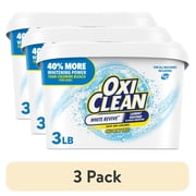 (3 pack) OxiClean White Revive Laundry Whitener and Laundry Stain Remover Powder, 3 lb