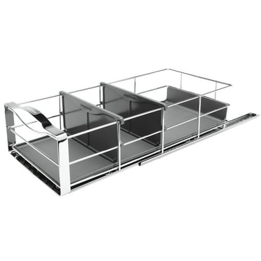 Simplehuman 9 inch Pull-Out Cabinet Organizer, Heavy-Gauge Steel Frame