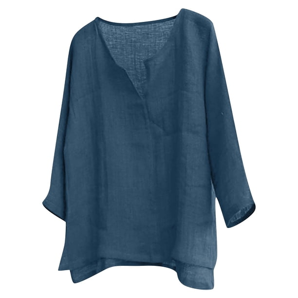 Designer Spring Summer Men's Casual Cotton Linen Solid Color Long Sleeve Shirts Loose Stand Collar Shirts XL