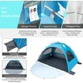 thumbnail image 4 of Beach Tent Portable  Shade Shelter for 2-4 Persons with   3 Mesh Windows, 4 of 7