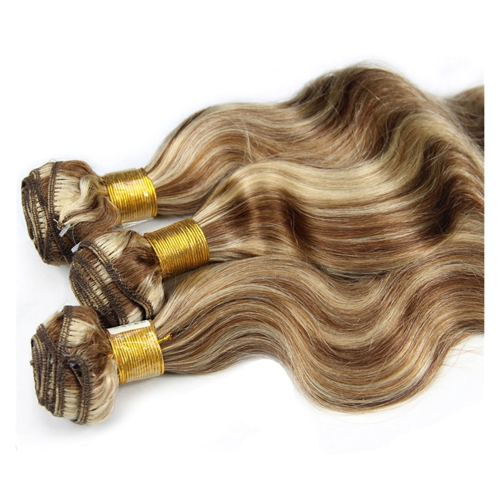 Highlight Human Hair Bundles  P4/613 Highlight Bundles For Black Women Remy Body Wave Ash Blonde Colored Human Hair Weave 1/3 Bundles