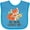 Turquoise, variant on Inktastic Meme Loves Me Grandchild Fox Boys or Girls Baby Bib