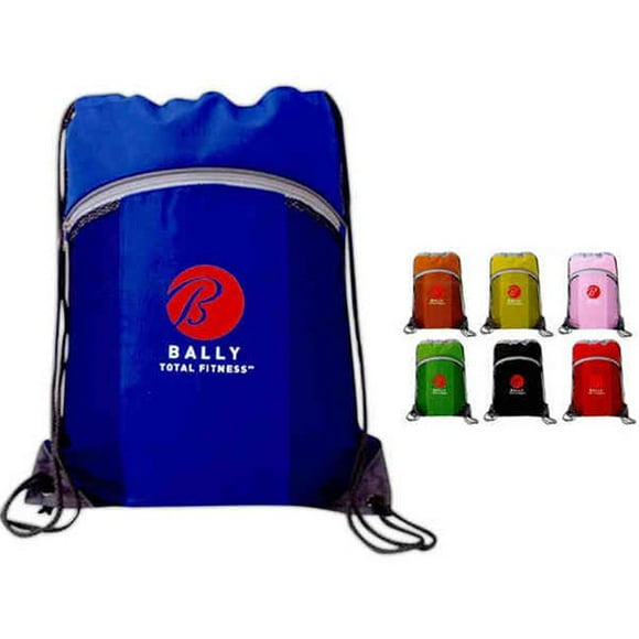 Superbagline QSB63 Orange Cinch Sport Bag - Pack of 25