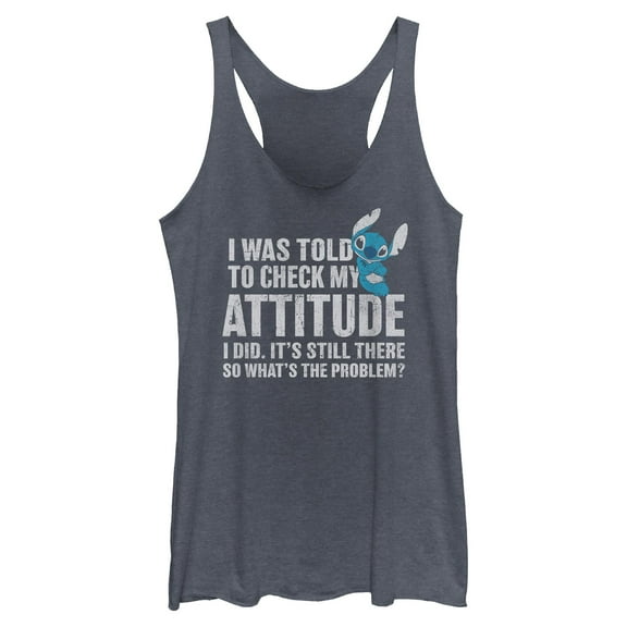 Womens Lilo & Stitch Attitude Check Racerback Tank