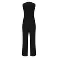 thumbnail image 7 of ABATAB Womens Summer Jumpsuits V Neck Sleeveless Dressy Rompers Casual One Piece Wide Leg Loose Work Trendy Outfits, 7 of 7