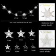 thumbnail image 2 of Guirnalda Decoration Decor365 con purpurina, estrella plateada, estrella 3D, 2 of 5