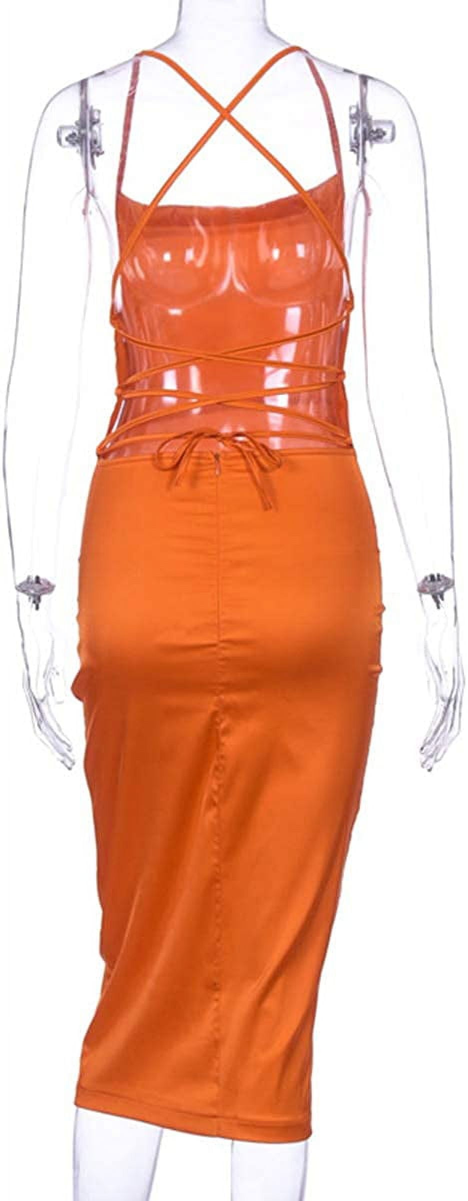 strapless open back dress Latex Spider Dress