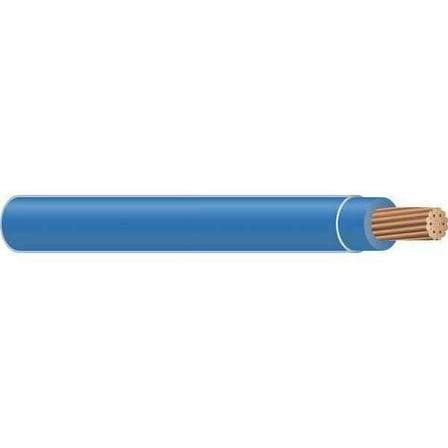 TFFN Building Wire, Copper, 16 AWG, 1C, Blue, Stranded, 500 ft
