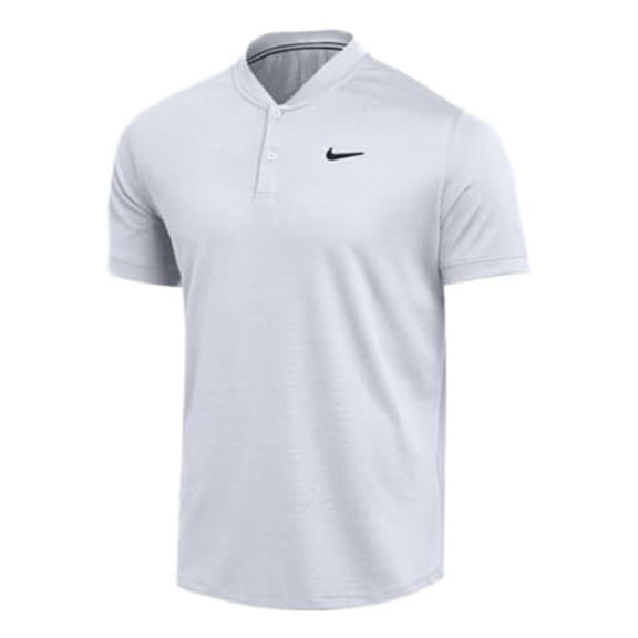 Nike Mens DRI-FIT Blade Polo (Small, White)