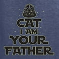 thumbnail image 2 of Cat I Am Your Father Cat Lover Unisex Crewneck Graphic Sweatshirt, Vintage Heather Navy, Small, 2 of 5