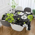 thumbnail image 2 of Yayeee Tablecloths 60" x 60" Rectangle Wrinkle Resistant Party Table Cover, White Flower Pattern, 2 of 8