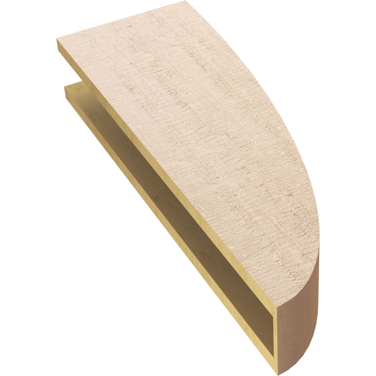 5"W x 10"D x 30"H Thin Durham Rough Cedar Woodgrain TimberThane Corbel, Primed Tan