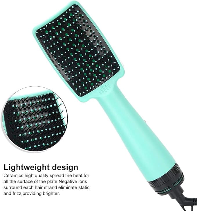 2025 hot air comb negative ion multifunctional hair dryer integrated for straight hair blowing, with high cost-effectiveness. It is a good choice for giving to mothers or girlfriends. Black