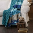 thumbnail image 3 of Lush Decor Royal Empire Reversible Cotton Throw Blanket, 50"x60", Tangerine - Boho Couch & Bed Blanket, 100% Cotton, 3 of 12