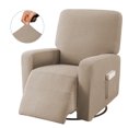thumbnail image 1 of Housse de Fauteuil Inclinable avec Poches Portatives - 1 Pce Housse pour Sofa Chaise Fauteuil Inclinable - Housse de Protection de Meuble Extensible en Spandex Antidérapante, 1 of 2
