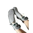 thumbnail image 4 of Wangsaura Chaussettes d'Automne Femmes Hiver, Chaussettes de Sol Antidérapantes Animaux de Bande Dessinée, 4 of 5