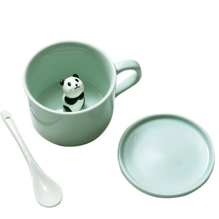 

3 Pcs 3D Stereoscopic Porcelain Cups Hand Drawn Animal Mug Cups Coffee Cups for Coffee Tea 201-300ml