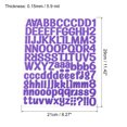 thumbnail image 2 of Unique Bargains Vinyl Self Adhesive Letter Number Sticker Decal Kit, Purple 126 Piece 4 Sheets, 2 of 5